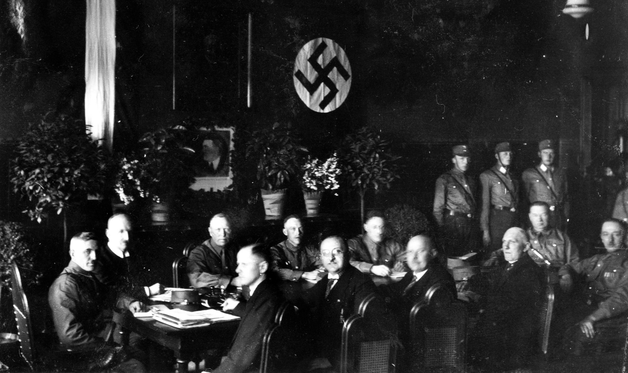 Die erste Sitzung Stadtgemeindevertretung 1933. Privatbesitz, Sammlung Fasse.