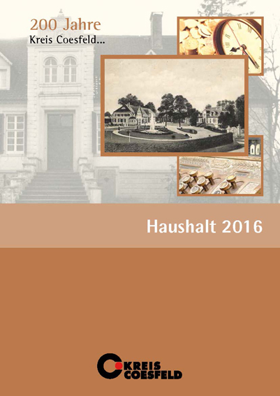 Haushalt 2016 (Titelblatt)