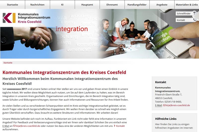 Bildschirmfoto "integration.kreis-coesfeld.de"