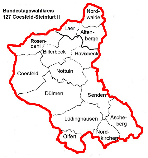 Bundestagswahl 2017 - Kreis Coesfeld