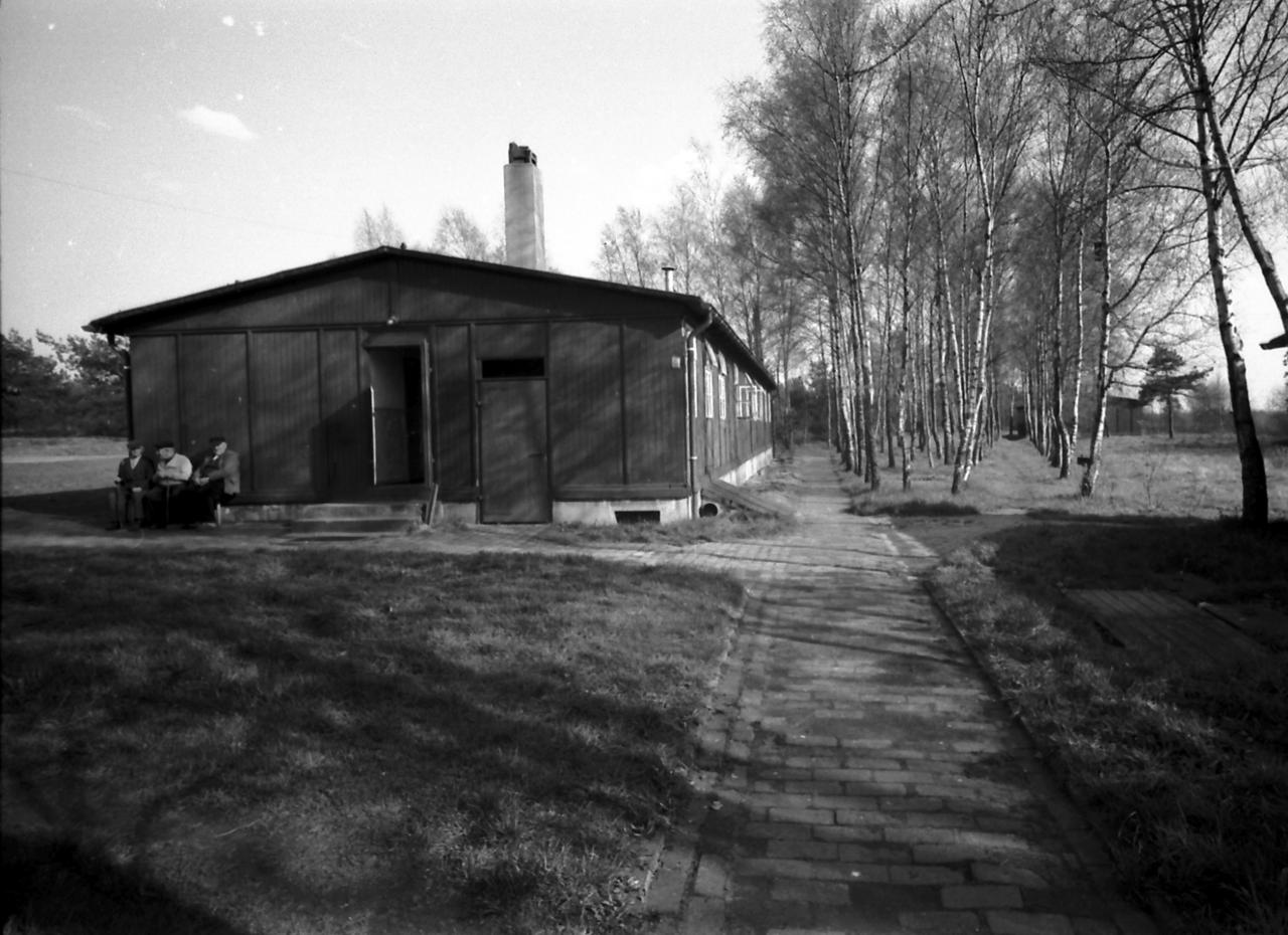 Baracke auf dem Gelände des Heidehofs in Lette, 1950er-Jahre 