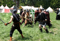 Alles nur Schau: Mittelalterliche Kampfszene