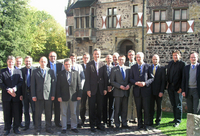 Die Kämmerer aus Westfalen-Lippe tagten auf Burg Vischering in Lüdinghausen mit Gastgeber Gilbeau (4.v.r.) und dem Vorsitzenden der Vereinigung Dr. Funke (6.v.r.)