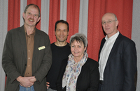 Ralf Koritko, Dr. Felix Grützner, Reinhild Bohms und Ferdi Schilles (v.l.n.r.) freuten sich über eine gute Resonanz beim Workshop.