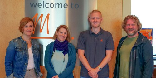 Die Beschäftigten, die bei der Firma metrica das Umweltteam bilden