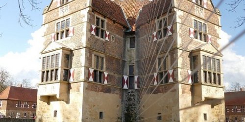 Gespiegelte Ansicht der Burg Vischering