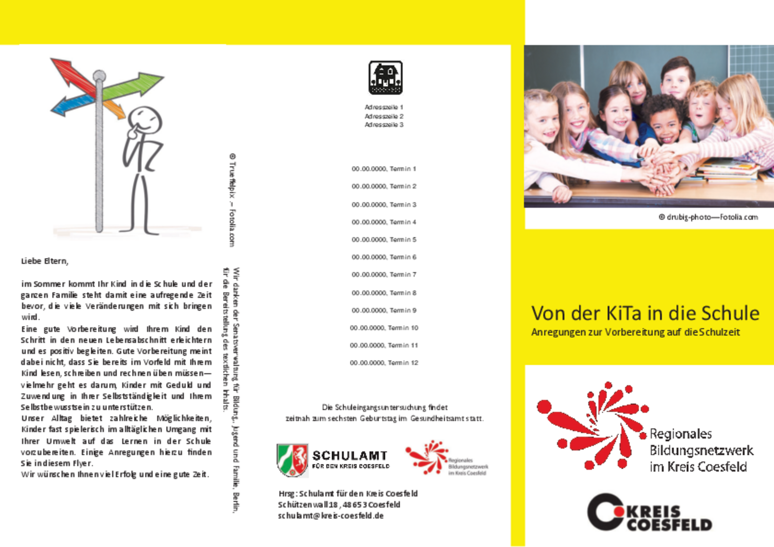 Ansicht des Muster Flyers mit hinterlegter PDF Datei