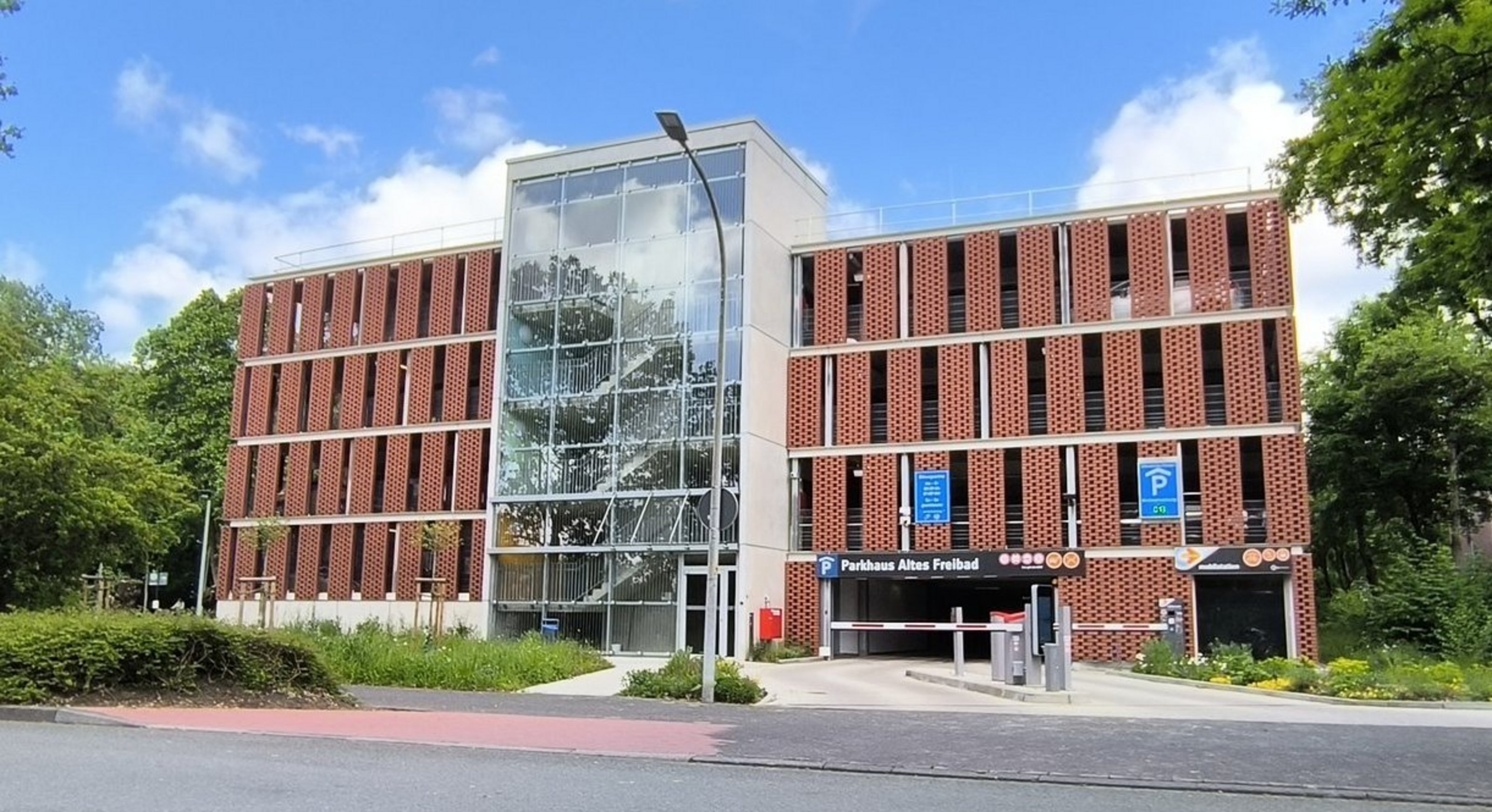 Ansicht Parkhaus "Altes Freibad" in Coesfeld